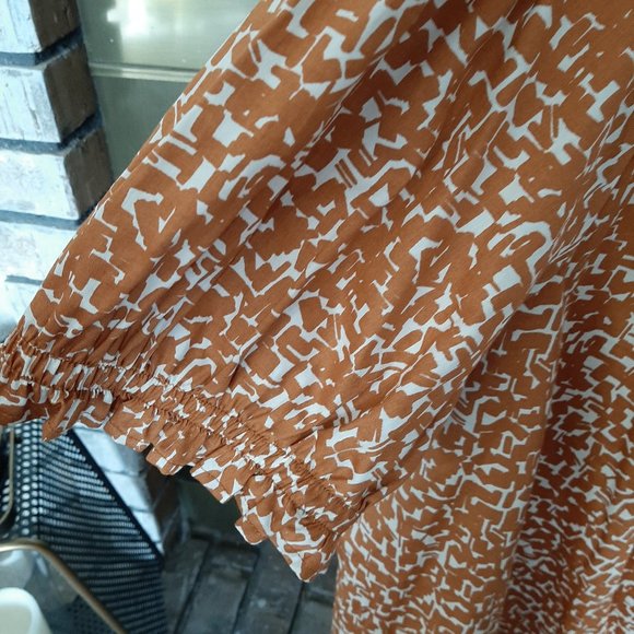 Yellow Abstract Print Top - Picture 4 of 5